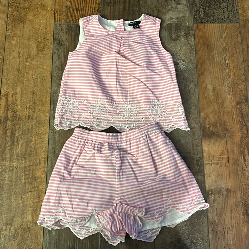 Baby Gap Striped Pink Toddler Set